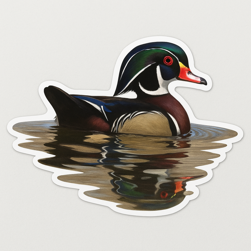 Wood Duck - Utah Premium Sticker