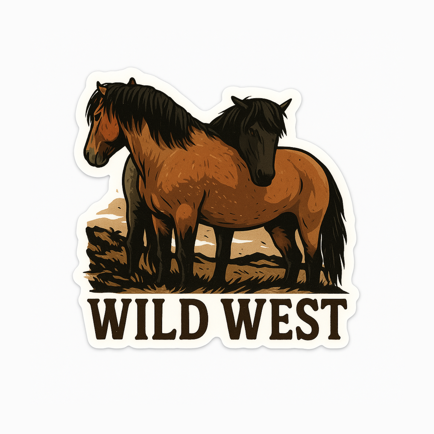 Onaqui Mustangs - Wild West Premium Sticker