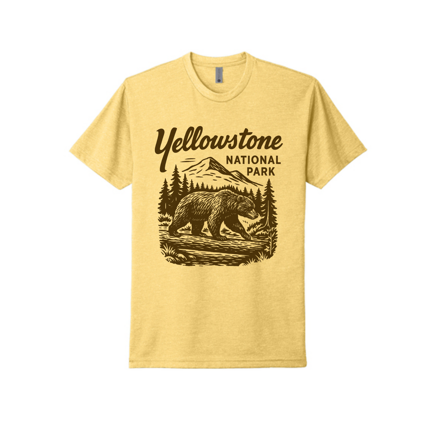 Yellowstone River Crossing Tee featuring Obsidian